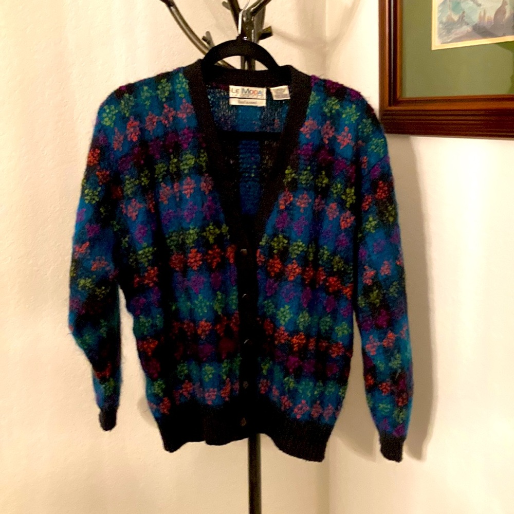 Le Moda Hand Loomed Vintage Sweater Size L